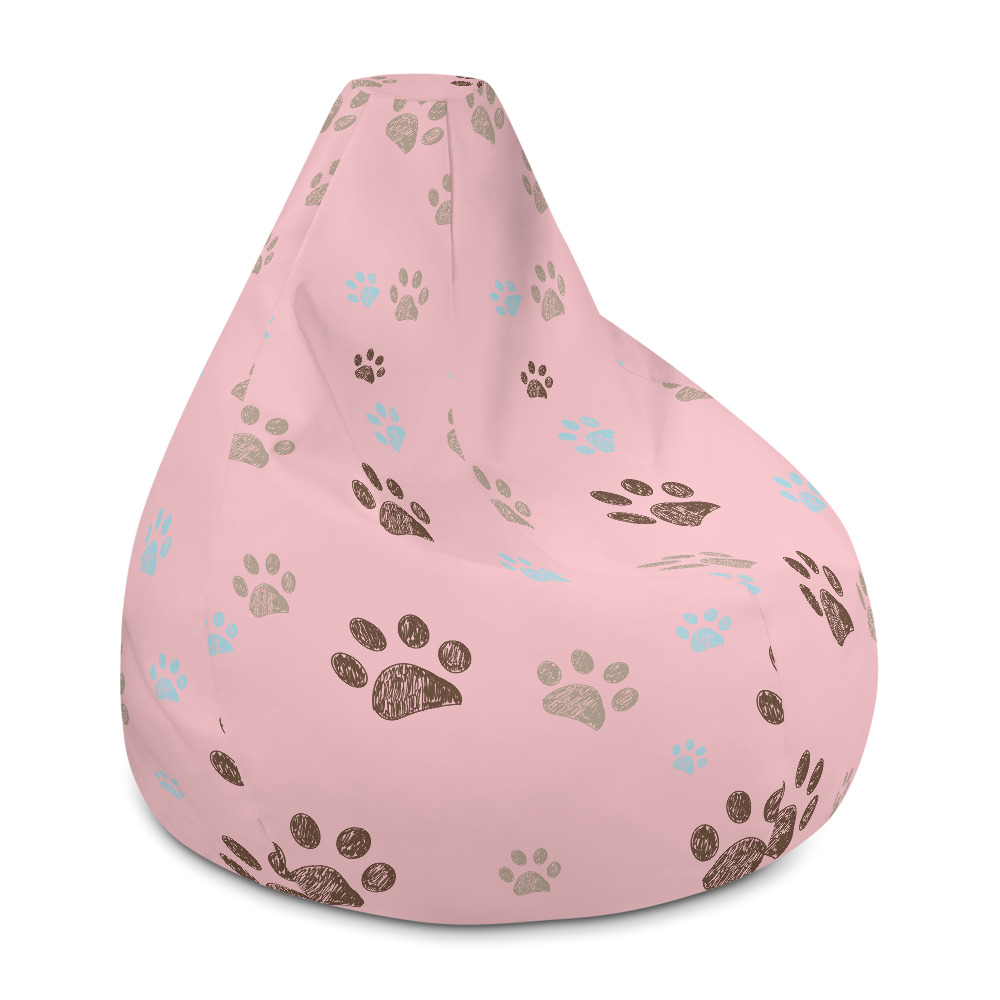 Download Cozy Pink Bean Bag Chair W Filling Happydogisland Com PSD Mockup Templates